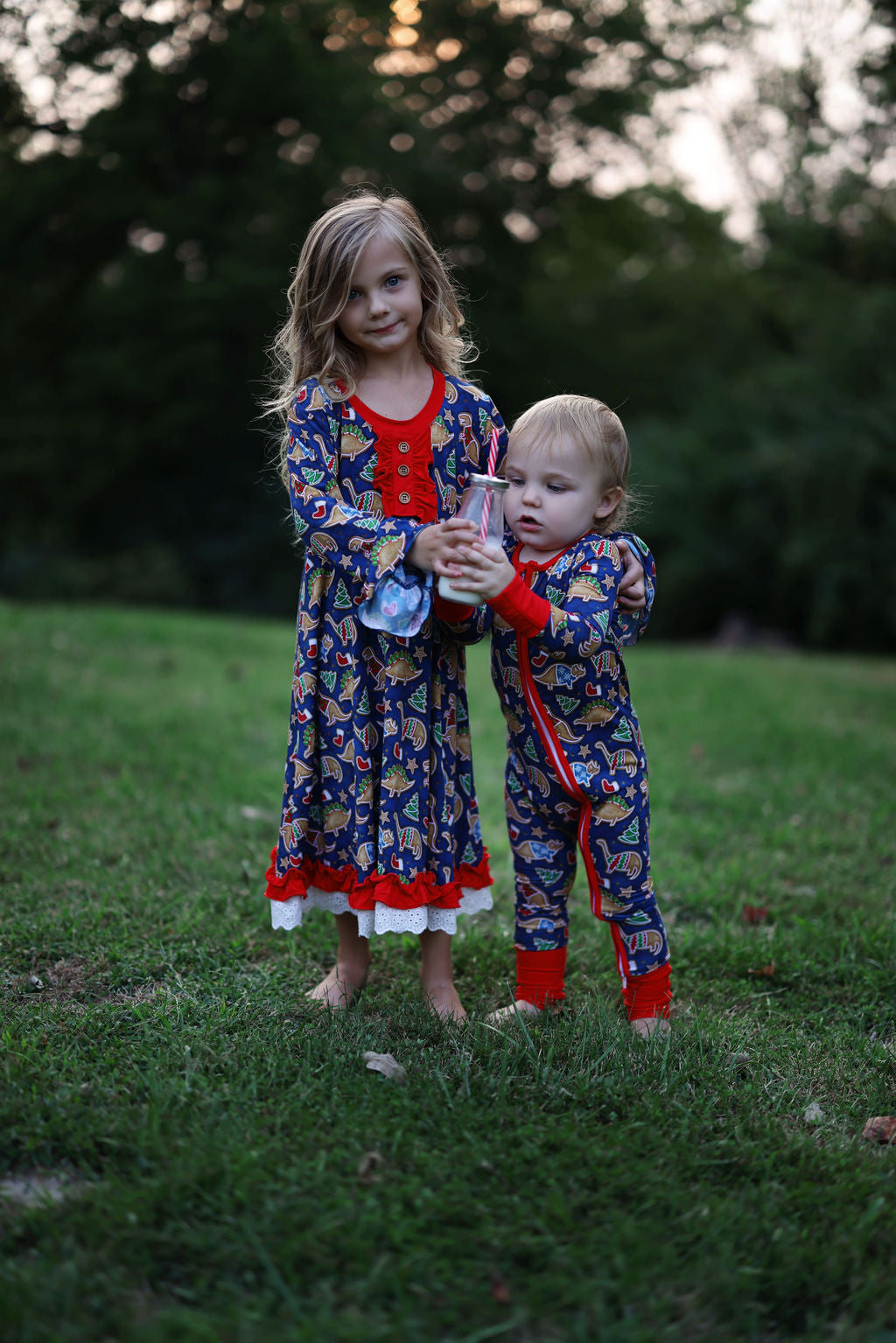 Snackosaurus- Dinosaur Bamboo Day-To-Night Bamboo Dress