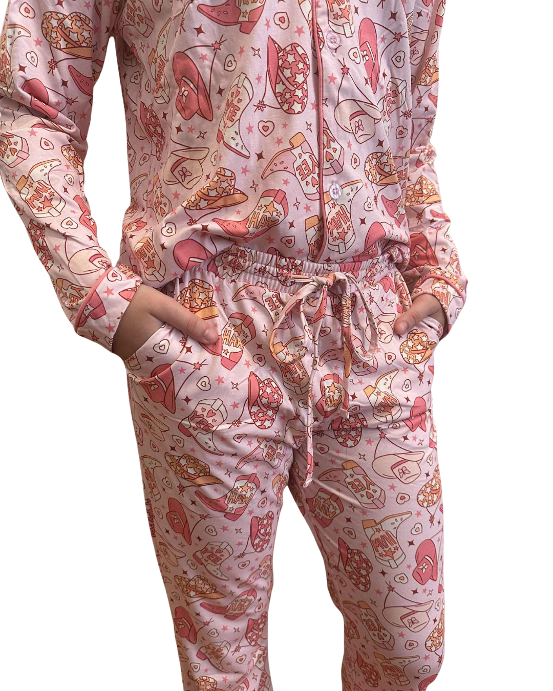 Dallas Dreams Women's Collared Pajama Set