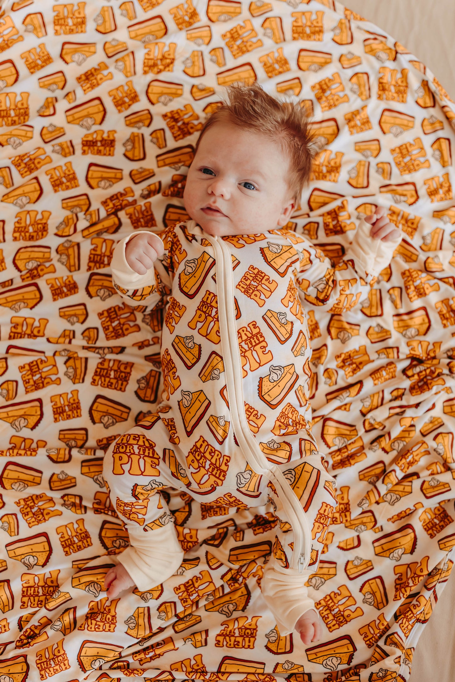 Here For The Pie Deluxe Swaddle Blanket