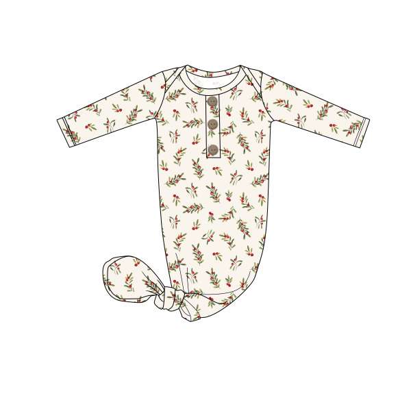 Merry Mistletoe Nursery Gown