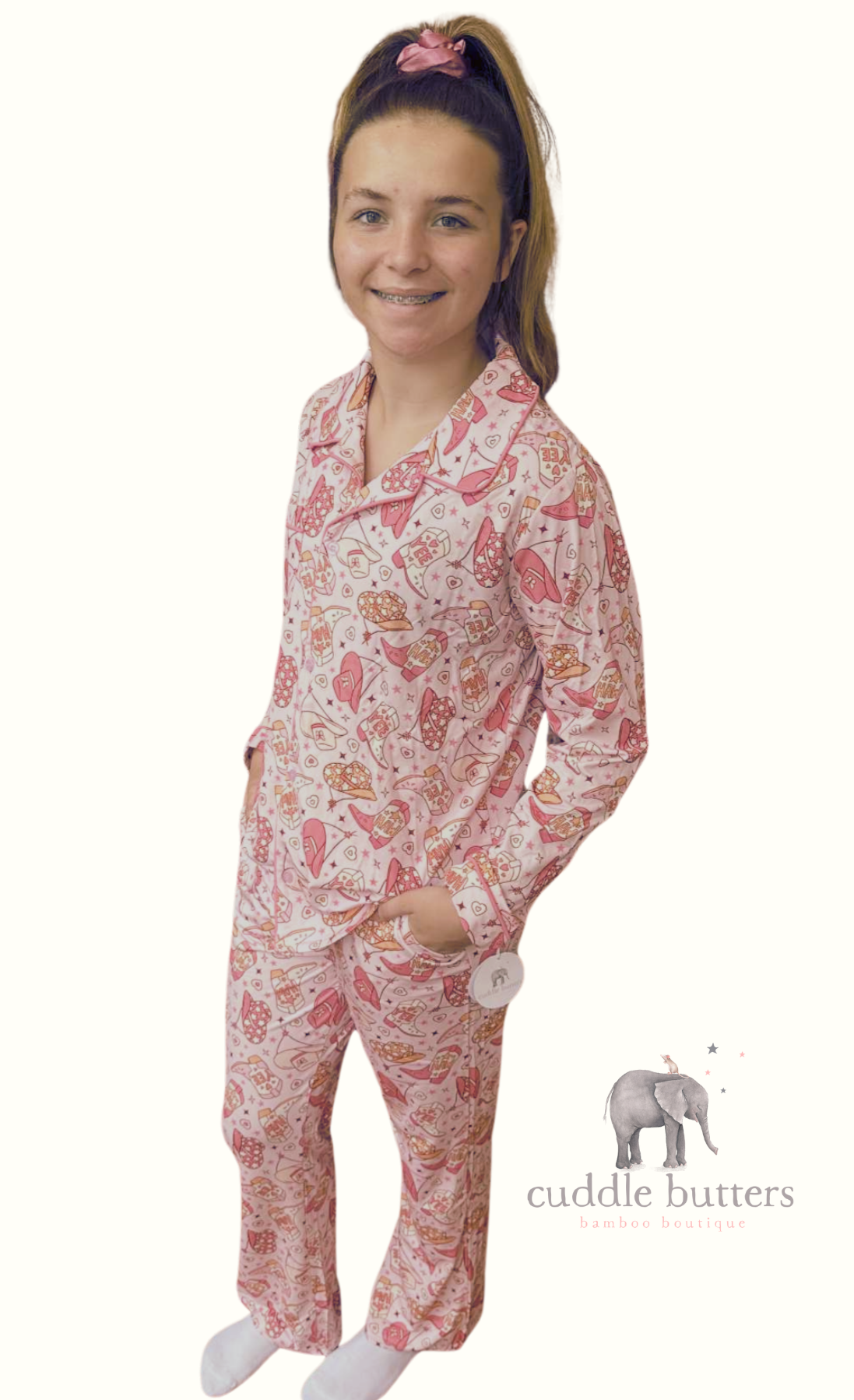 Dallas Dreams Women's Collared Pajama Set
