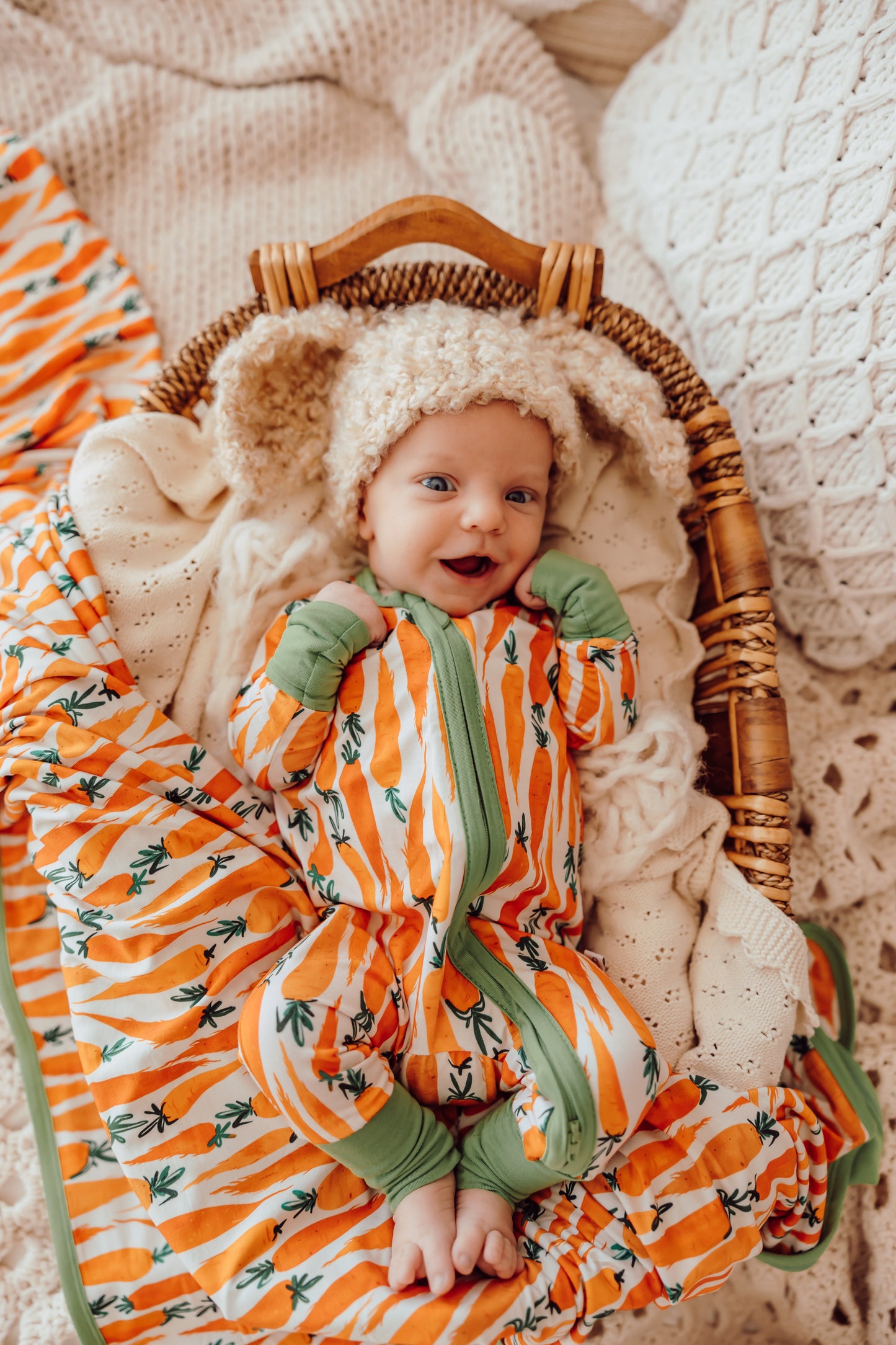 Bunny Bait Deluxe Swaddle Blanket
