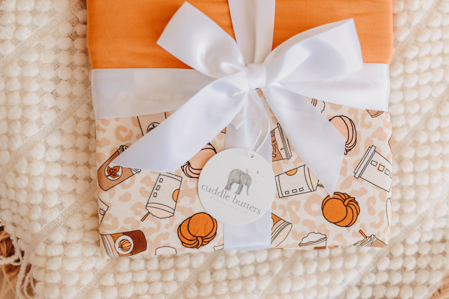 Mornin' Pumpkin Deluxe Swaddle Blanket