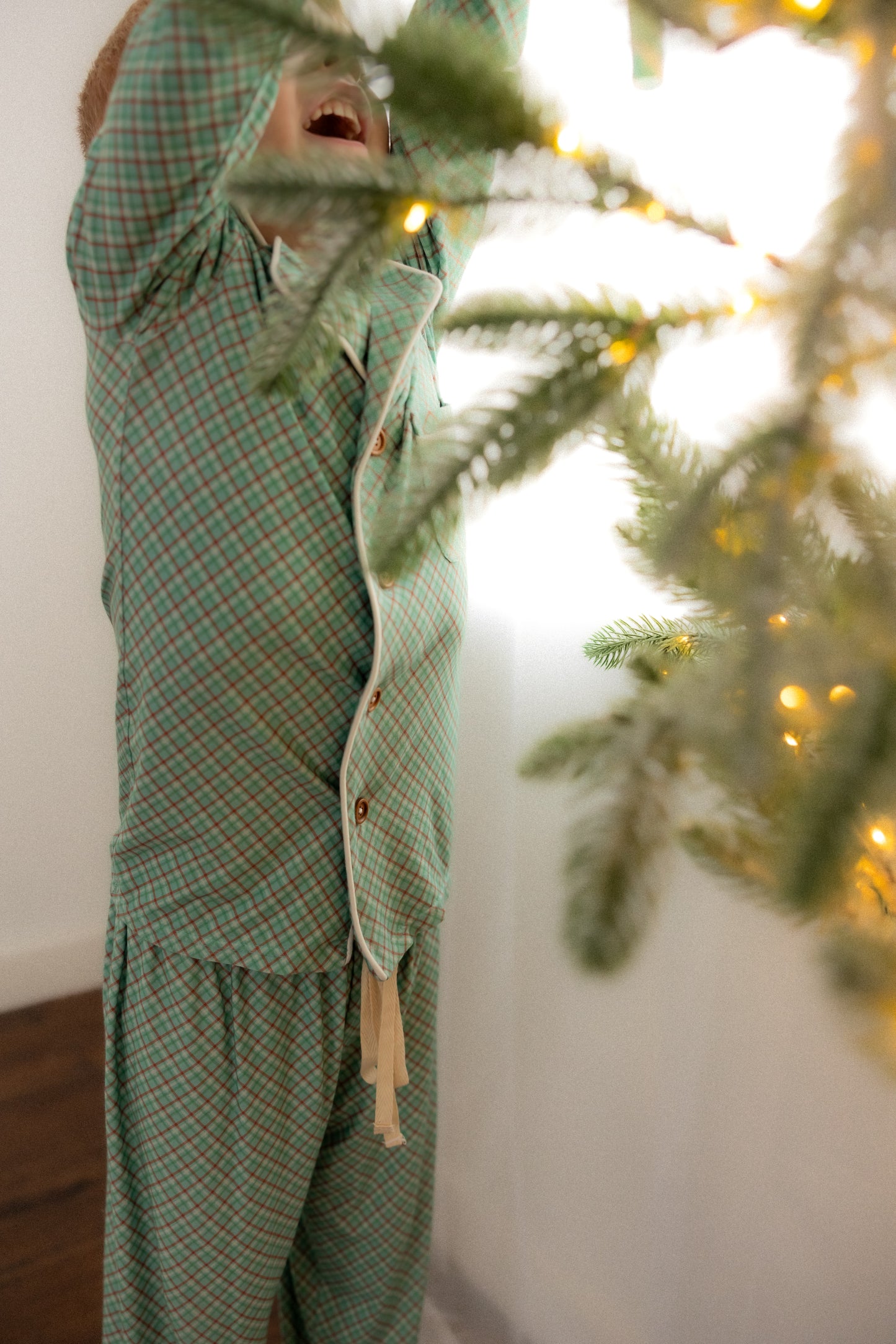 McCallister Plaid Children's Bamboo Collar Pajamas