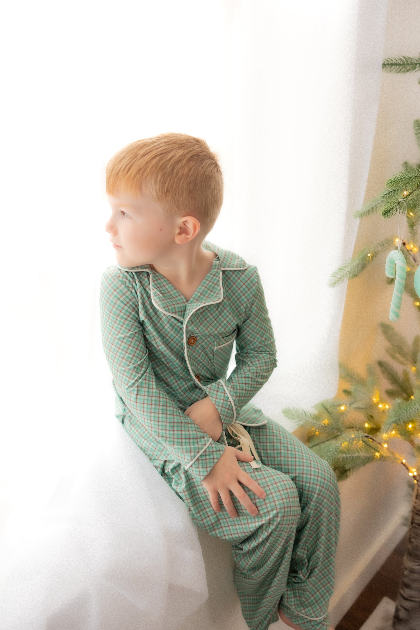 McCallister Plaid Children's Bamboo Collar Pajamas