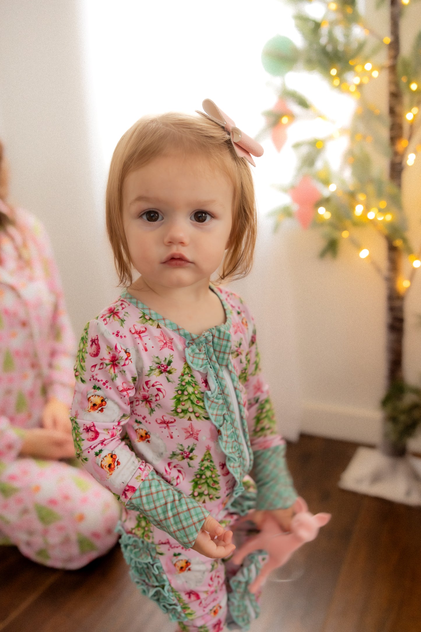 Rosy Cheeks - Vintage Pink Santa Bamboo Convertible Sleeper