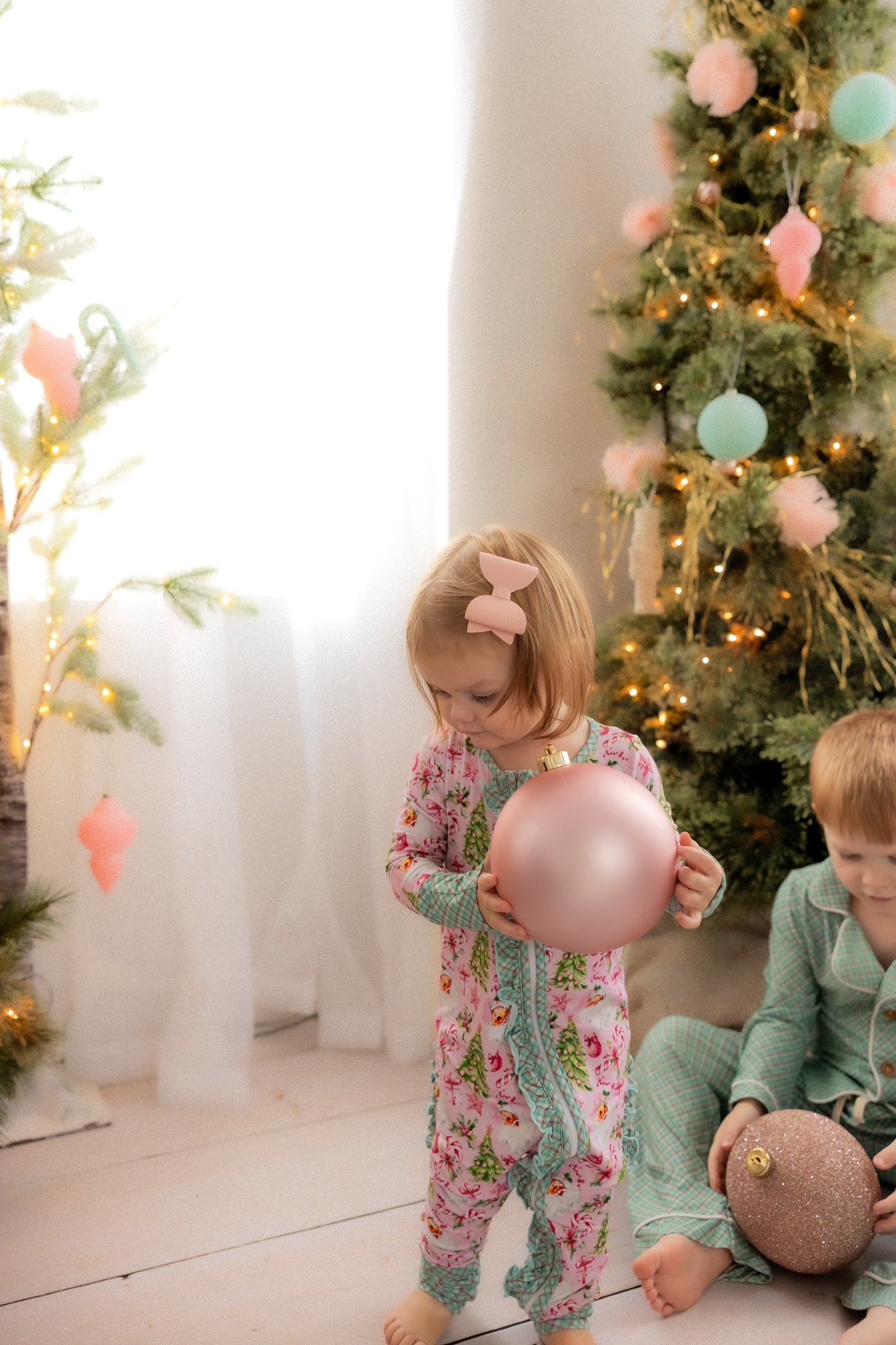 Rosy Cheeks - Vintage Pink Santa Bamboo Convertible Sleeper