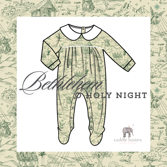 "Bethlehem" - O Holy Night Collection, Infant Christmas Toile Convertible Sleeper Wholesale Pack