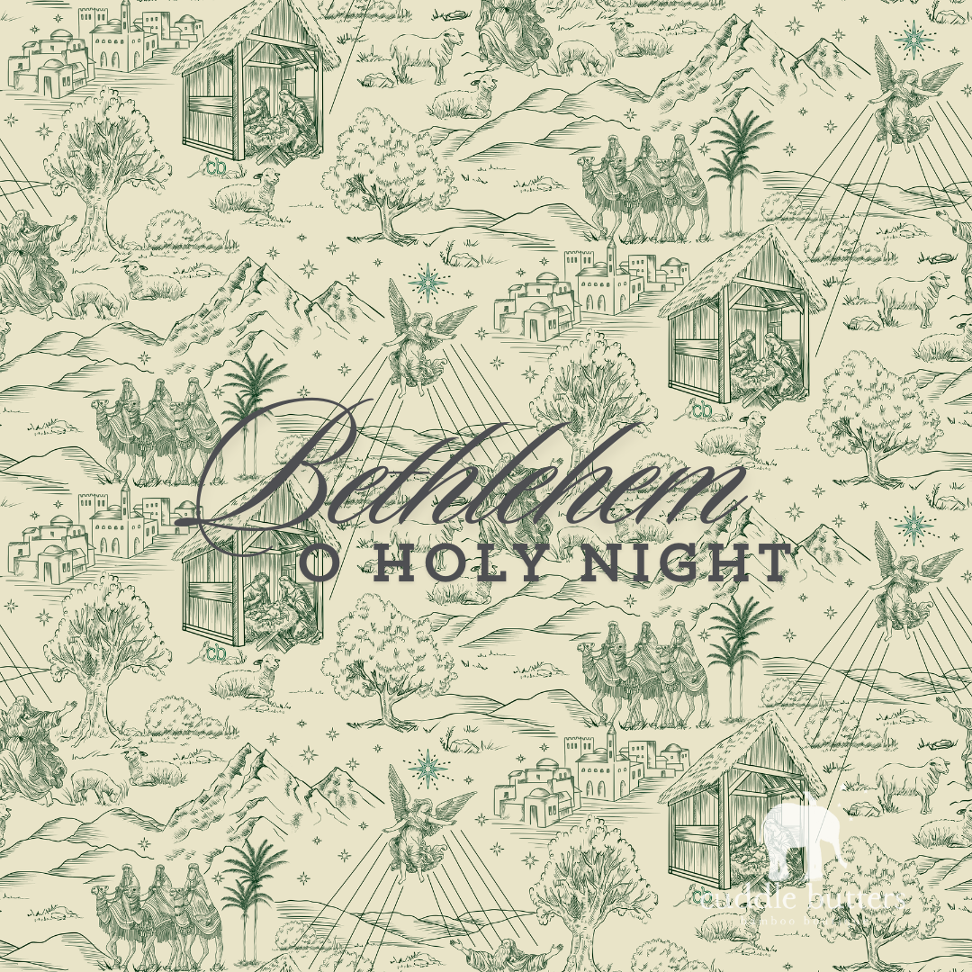 Wholesale Pack "Bethlehem" - O Holy Night Collection Christmas Layette Newborn Gown and Bonnet