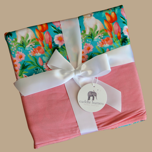 Bitsy Bunny Deluxe Swaddle Blanket