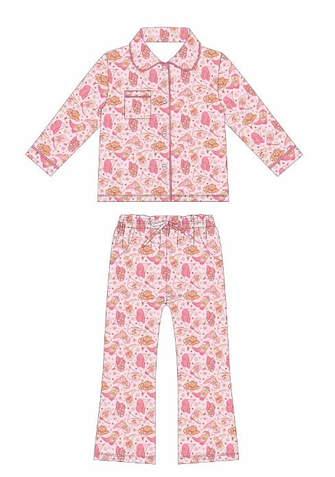 Dallas Dreams Women's Collared Pajama Set
