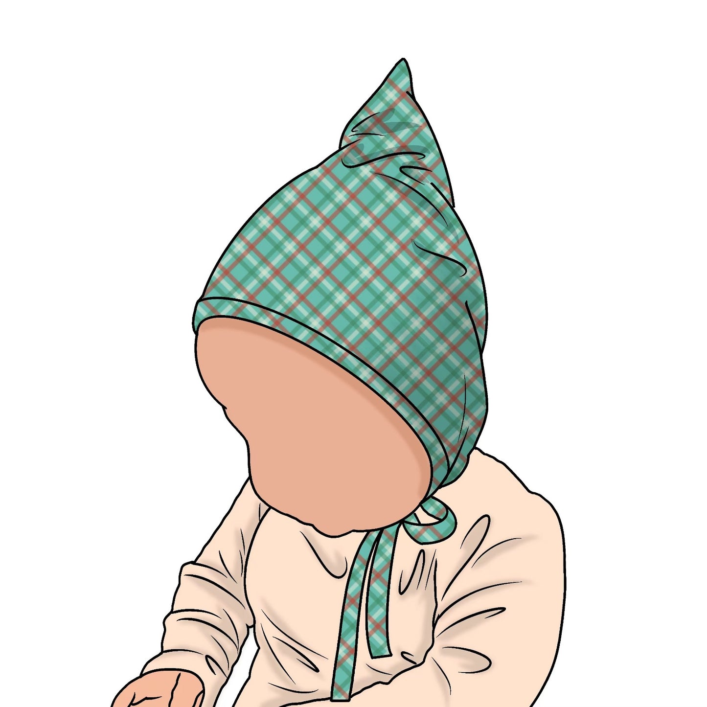 McCallister Plaid Newborn Gown and Bonnet Set